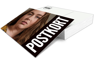 Send et postkort med eget motiv eller tryk, eller print. flot tryk på Almindeligt postkortpapir